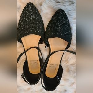 Daisy Fuentes Black Ankle Straps